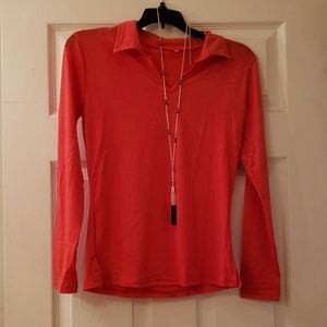 Red long sleeve top